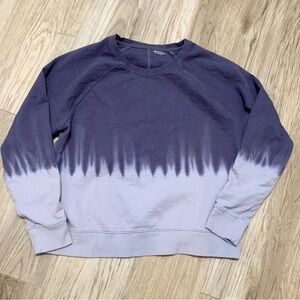Athleta L Color Block Lightweight Boho Purple Sweatshirt